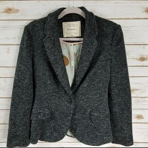 Anthropologie grey knit blazer | Size M